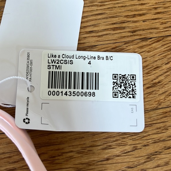 NWT Lululemon Like a Clould Long-Line Bra B/C - Picture 5 of 5
